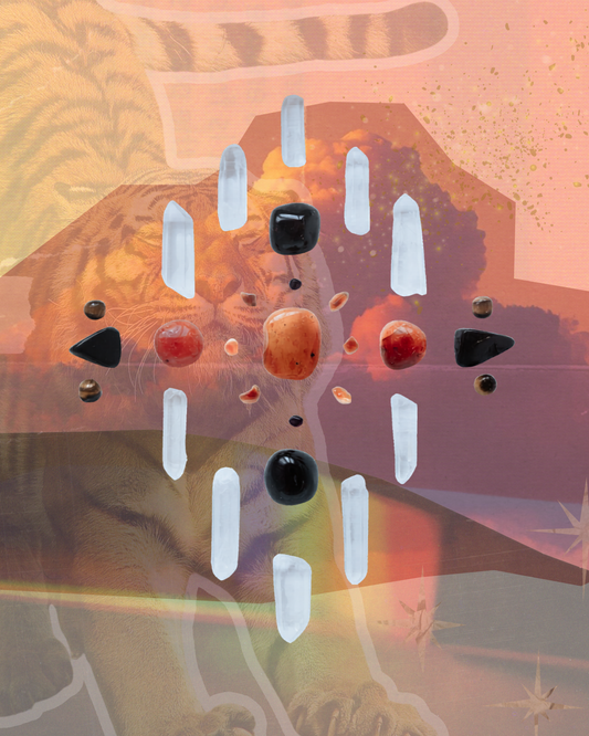 STEP INTO YOUR POWER - Intuitively Channeled Framed Crystal Grid