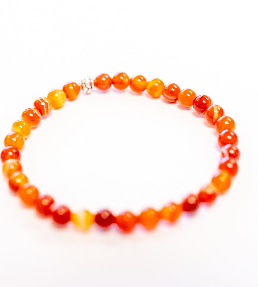 Carnelian Crystal Bracelet |The Stone of Passion & Creative Fire