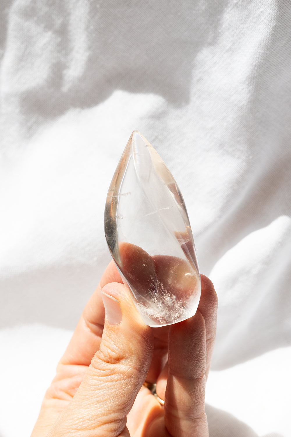 Smoky Quartz Crystal Flame #3 | Grounding • Protection • Release