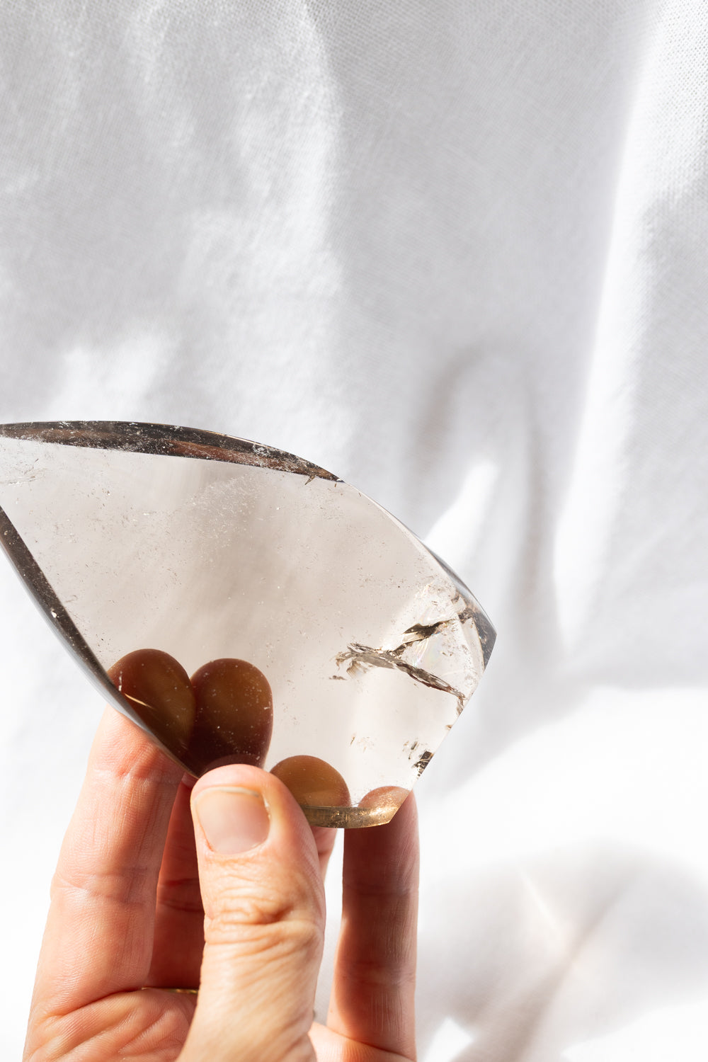 Smoky Quartz Crystal Flame #4 | Grounding • Protection • Release