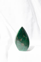 Chrysocolla Crystal Flame Carving #3 | Communication • Goddess Energy • Emotional Healing