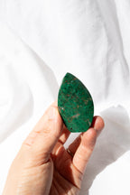 Chrysocolla Crystal Flame Carving #3 | Communication • Goddess Energy • Emotional Healing