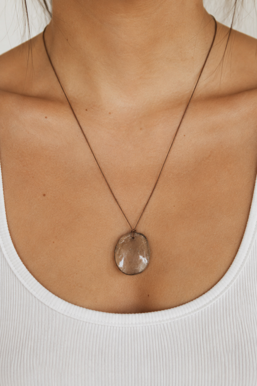 Smoky Quartz Crystal Pendant #A | Grounding • Protection • Release