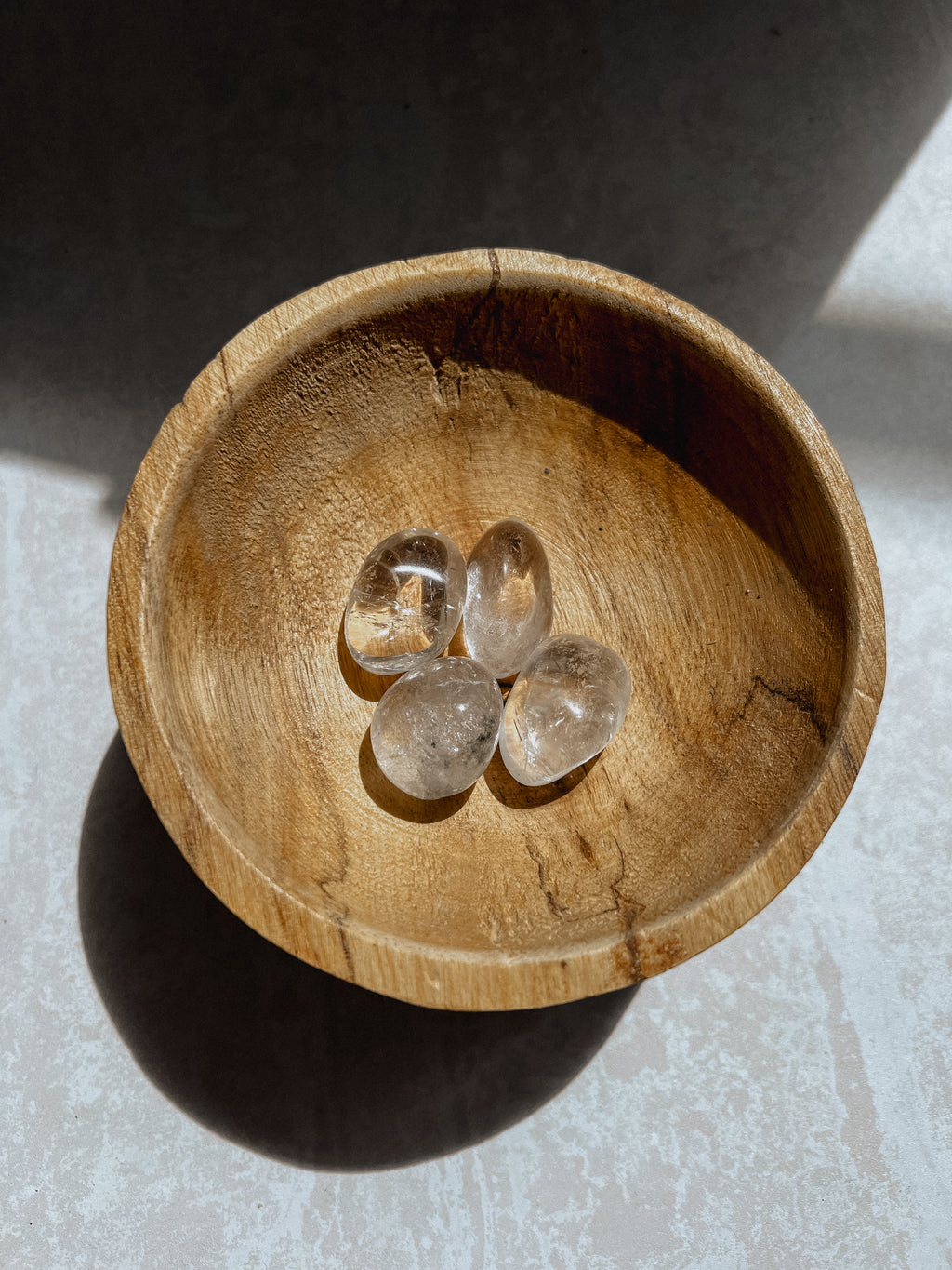 Clear Quartz Crystal Tumble Stone