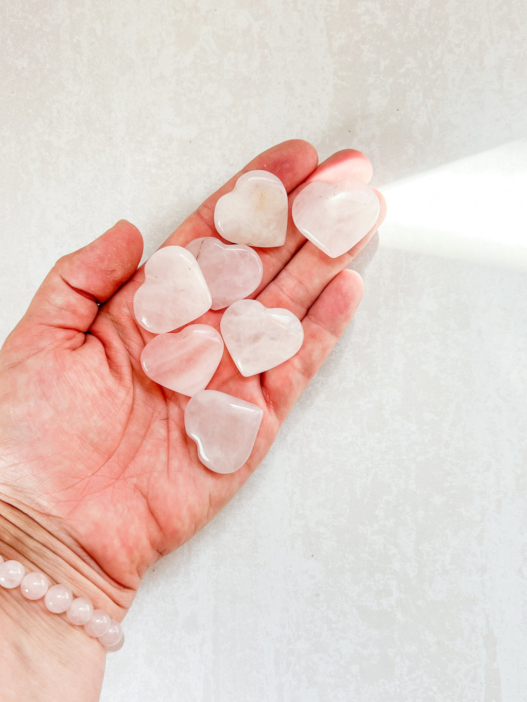 Rose Quartz Crystal Mini Heart Carving | The Stone of Unconditional Love & Compassion