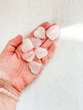Rose Quartz Crystal Mini Heart Carving | The Stone of Unconditional Love & Compassion