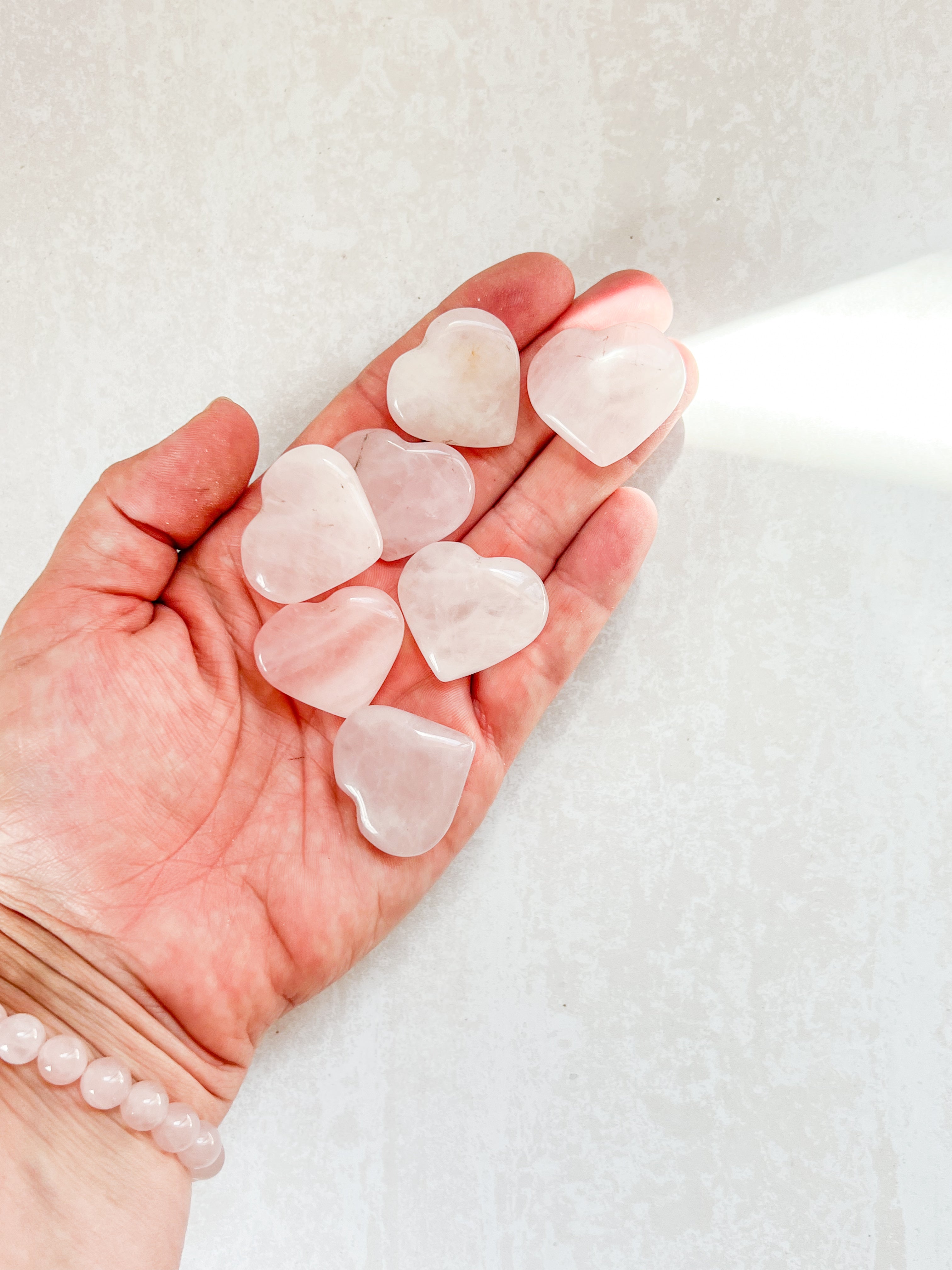 Rose Quartz Crystal Mini Heart Carving | The Stone of Unconditional Love & Compassion