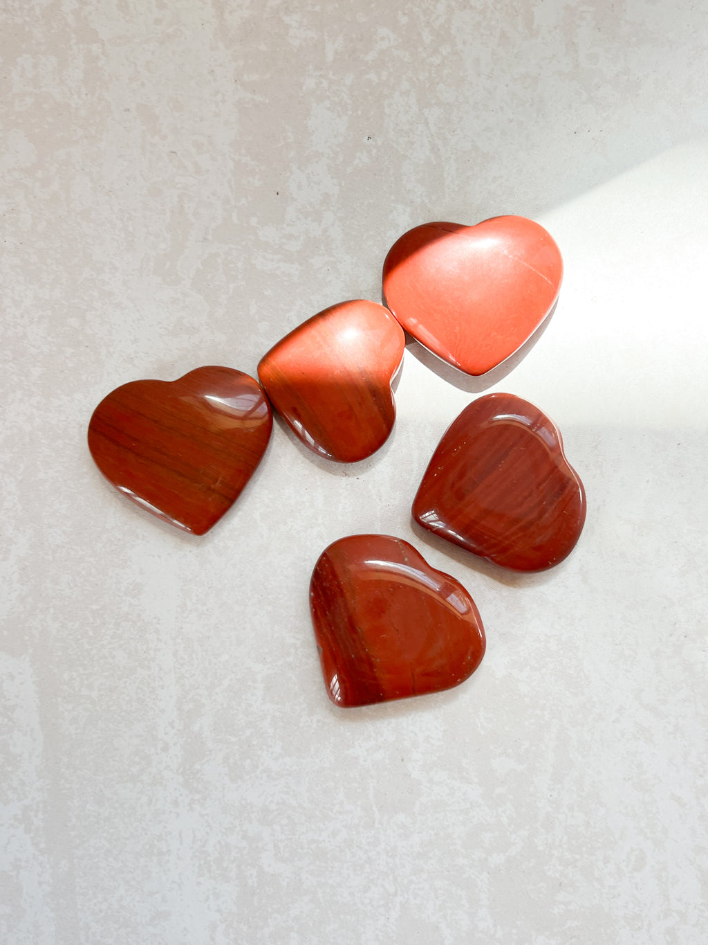 Red Jasper Mini Heart Carving | The Stone of Strength & Stability