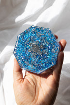 Orgonite Octagon Blue Pyrite |  Energy Cleansing • EMF Protection • Positive Energy