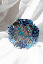 Orgonite Octagon Blue Pyrite |  Energy Cleansing • EMF Protection • Positive Energy