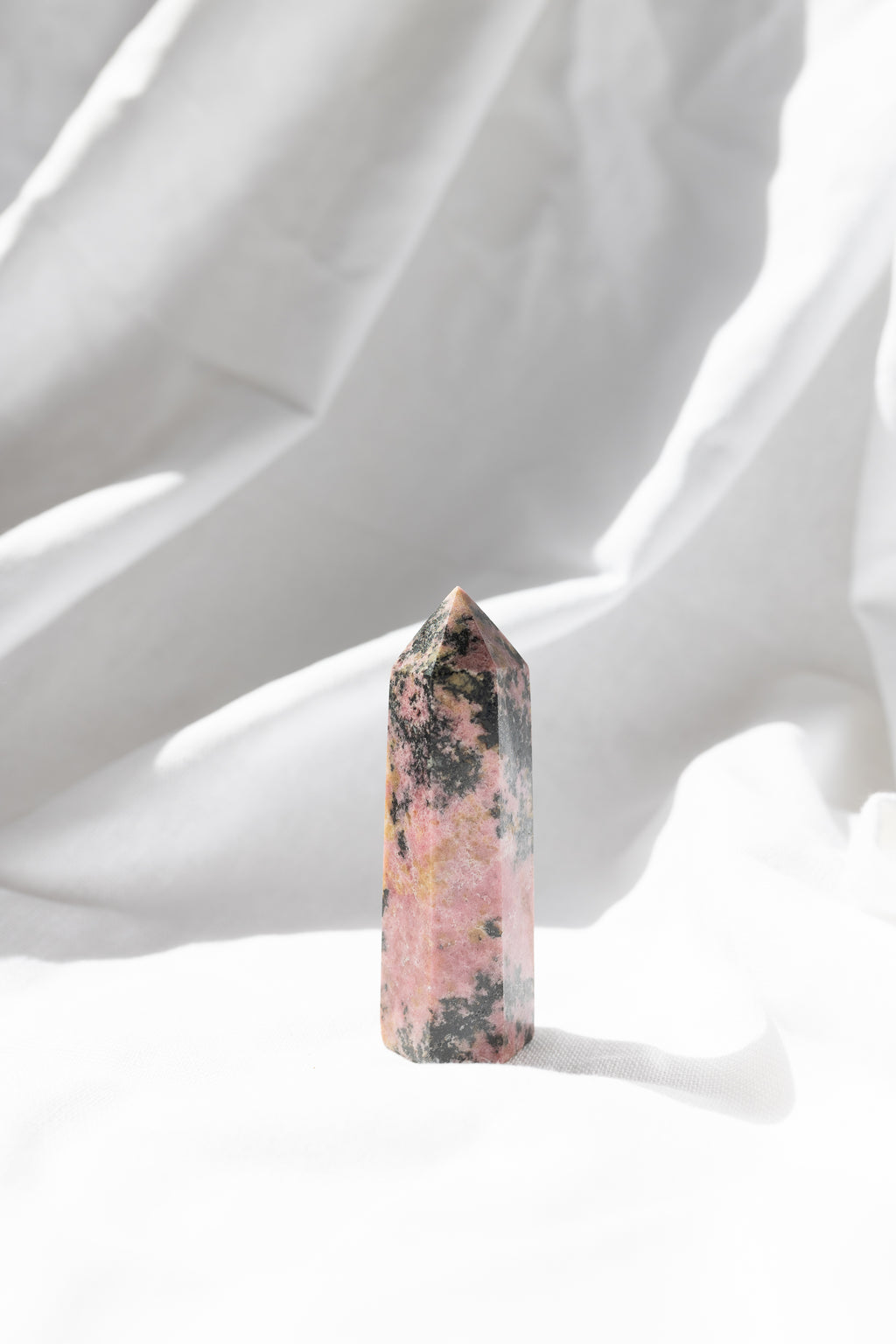 Rhodonite Crystal Point S1 | Healing • Forgiveness • Understanding