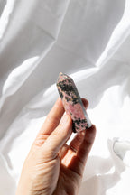 Rhodonite Crystal Point S1 | Healing • Forgiveness • Understanding