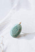 Amazonite Crystal Pendant on adjustable cord | Truth • Harmony • Communication