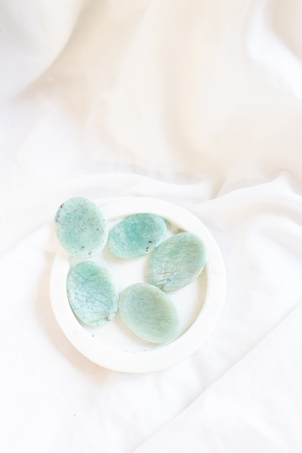Amazonite Crystal Worry Stone | Truth • Courage • Harmony