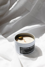 Ambitious Vibes Crystal Candle - Caramel Scented Coco-Soy Candle with Tigers Eye Crystal