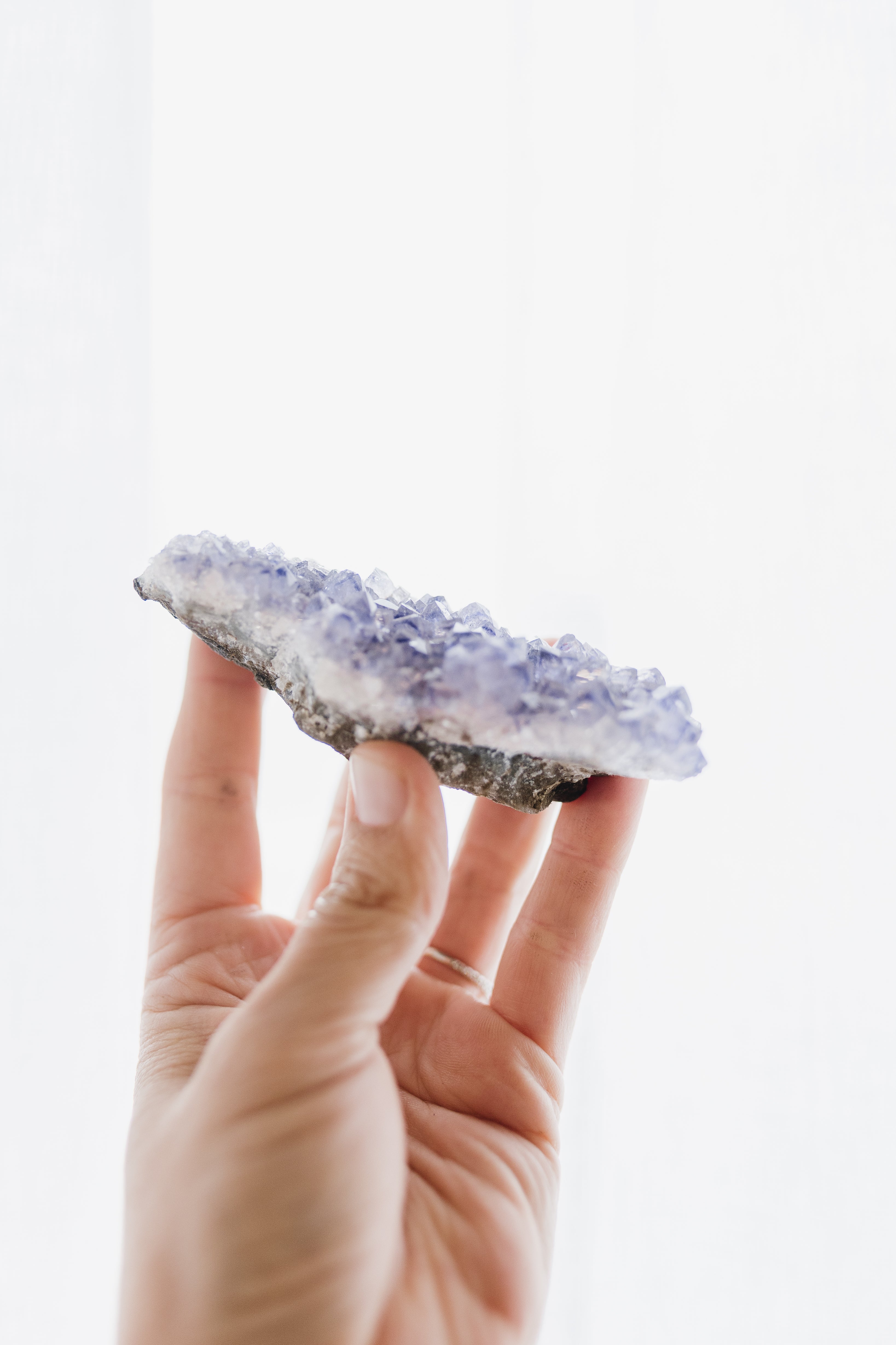 Amethyst Crystal Cluster #D | Protection • Intuition • Transformation