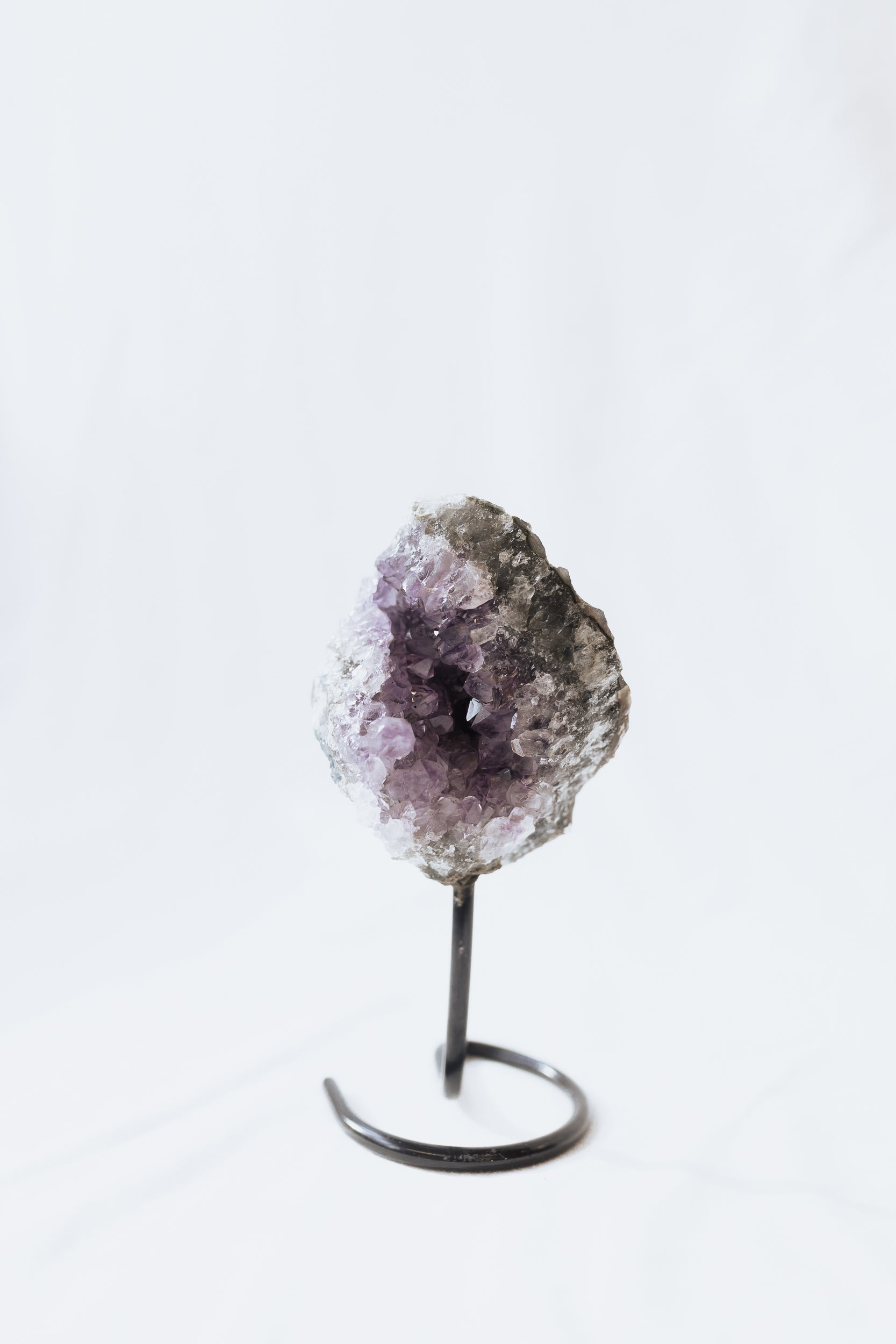 Amethyst Crystal on stand #B | Intuition • Peace • Spirituality