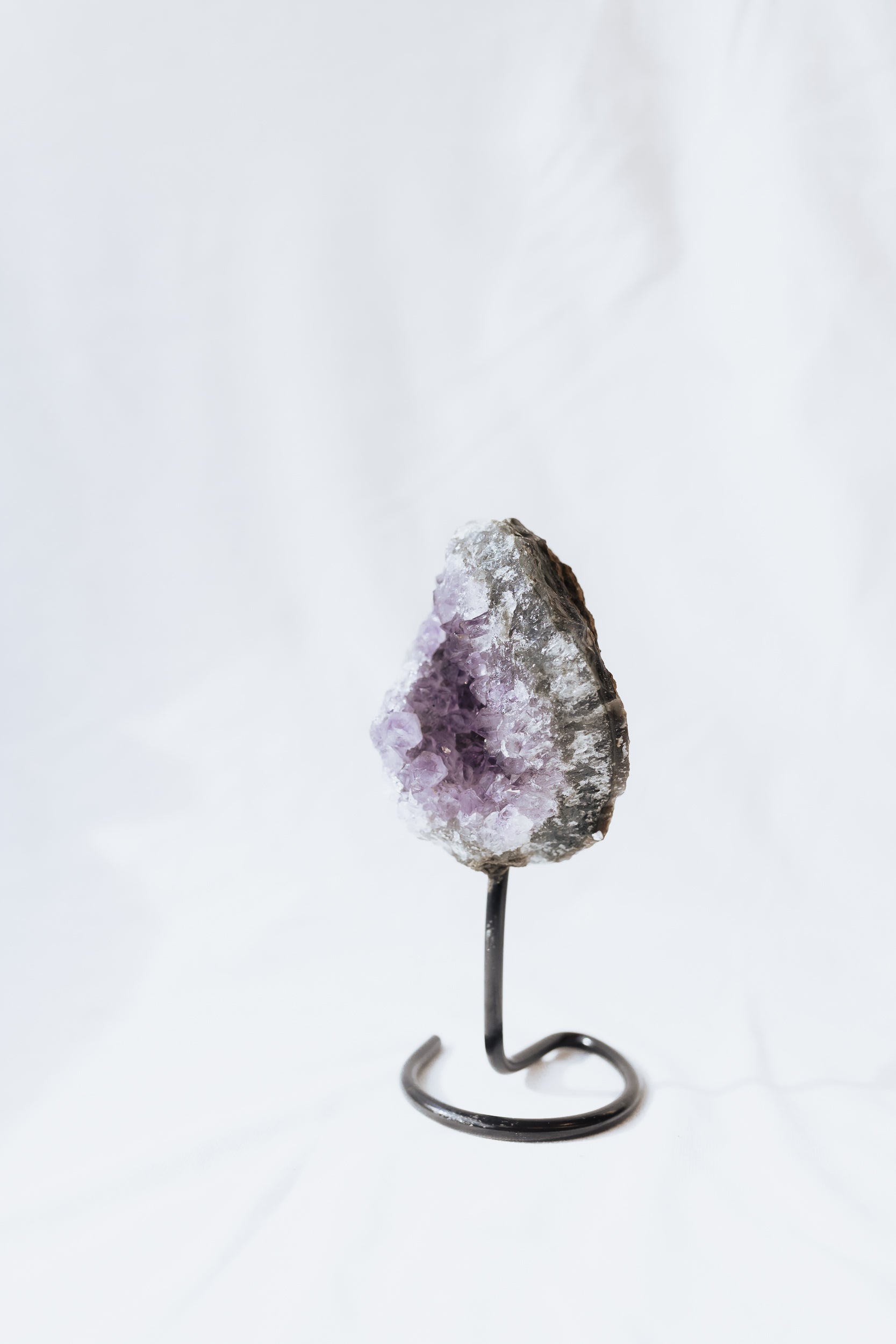 Amethyst Crystal on stand #B | Intuition • Peace • Spirituality