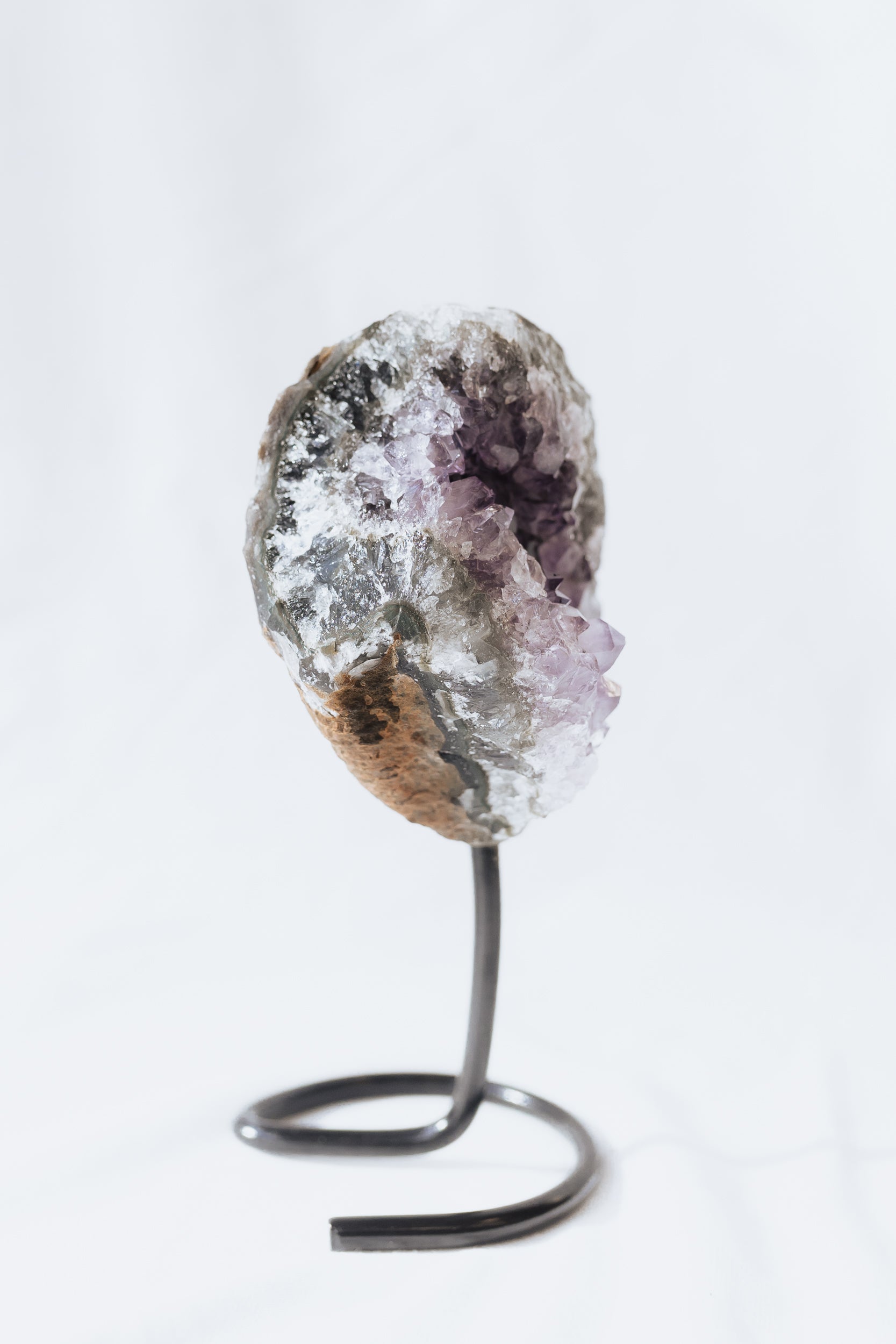 Amethyst Crystal on stand #B | Intuition • Peace • Spirituality