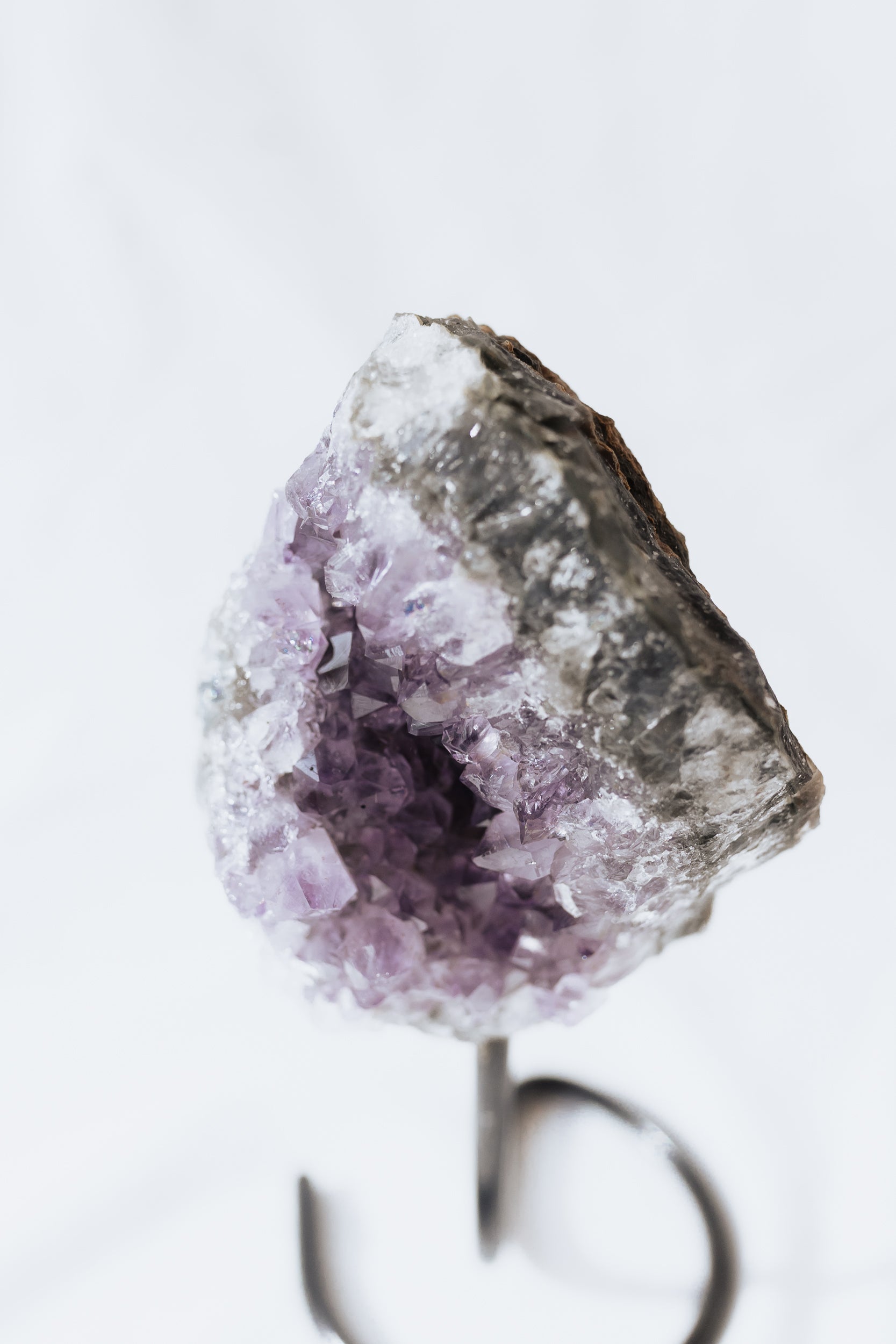Amethyst Crystal on stand #B | Intuition • Peace • Spirituality