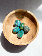 Chrysocolla Crystal Tumble Stone | The Stone of Communication & Inner Wisdom