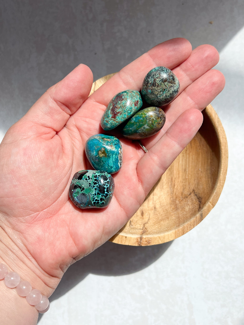 Chrysocolla Crystal Tumble Stone | The Stone of Communication & Inner Wisdom