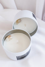 Positive Vibes Crystal Candle - Blood Orange Scented Coco-Soy Candle with Citrine Crystal