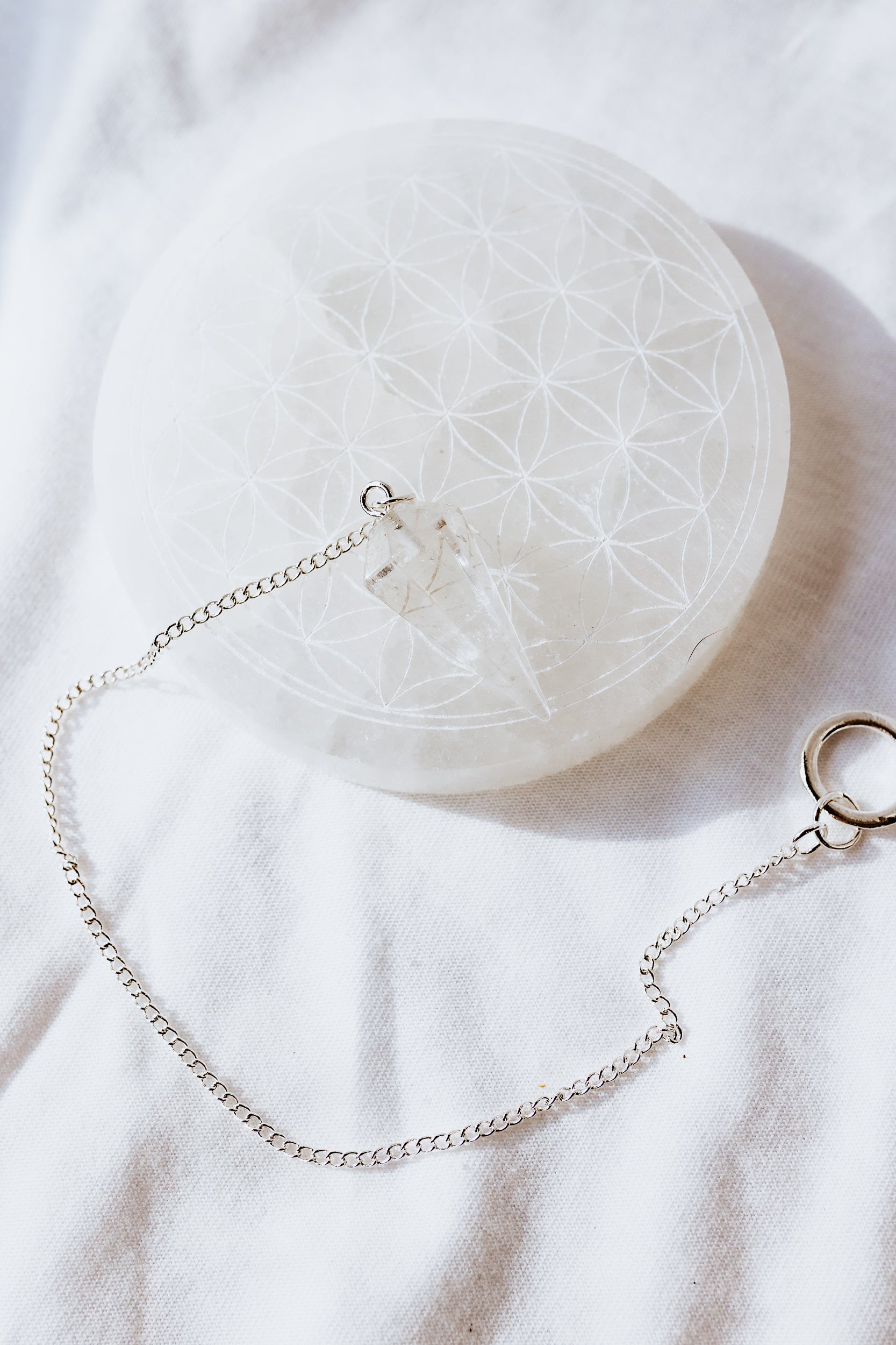 Clear Quartz Crystal Pendulum | Clarity • Amplification • Alignment