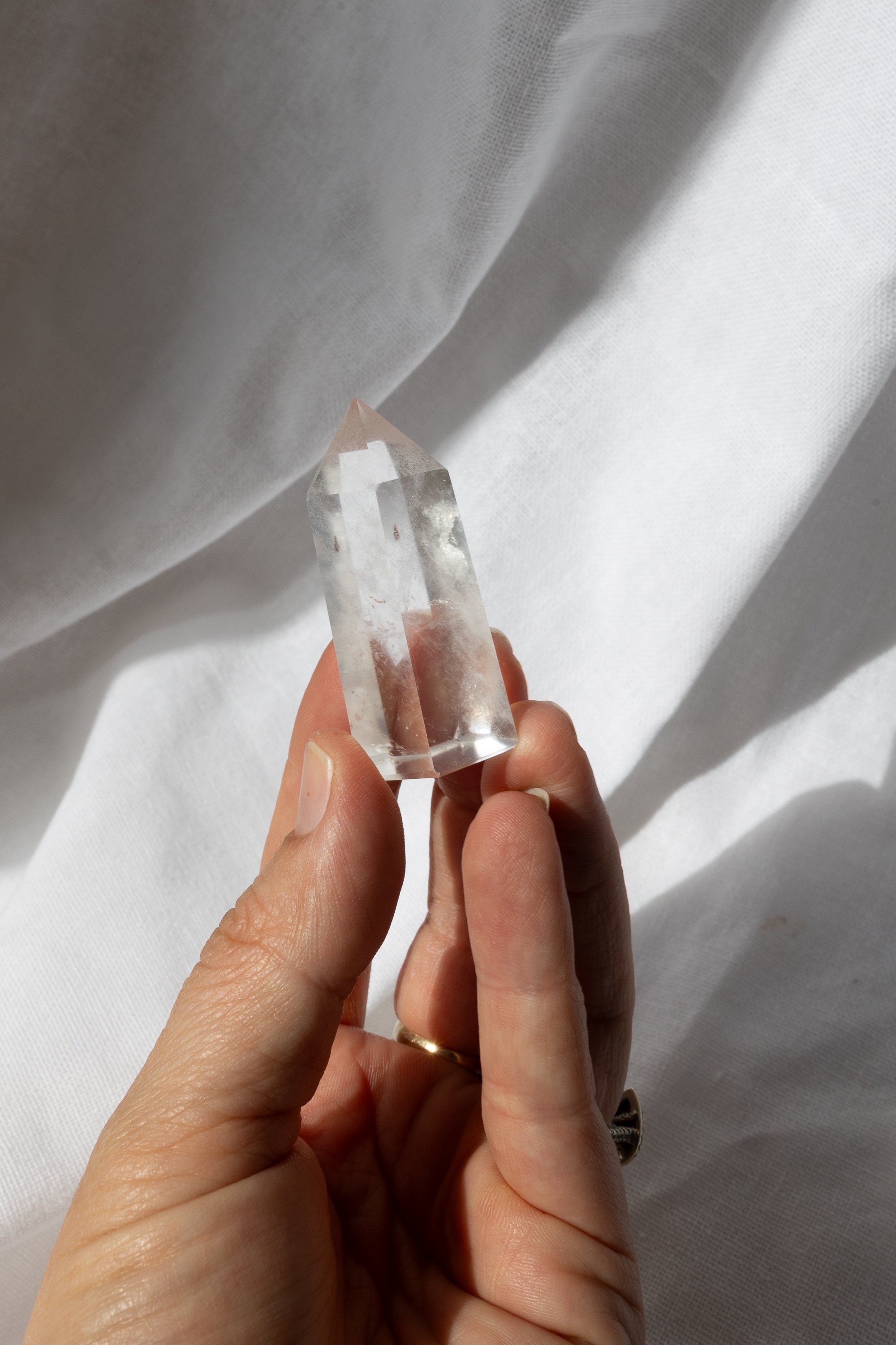 Clear Quartz Crystal Point #O1 | Clarity • Amplification • Manifestation