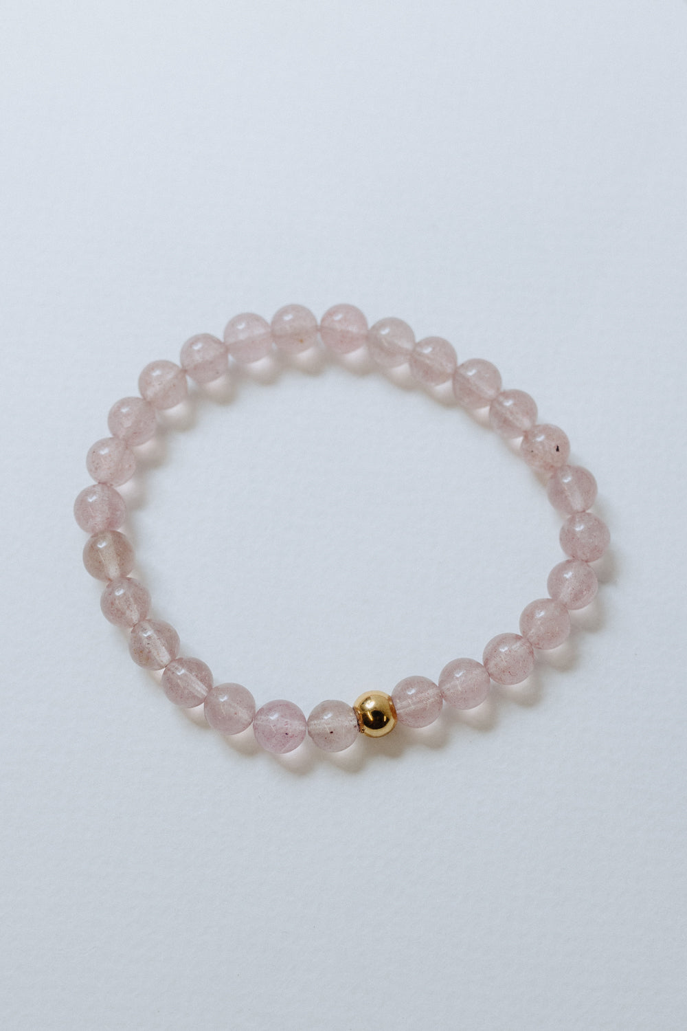 Strawberry Quartz Crystal Bracelet