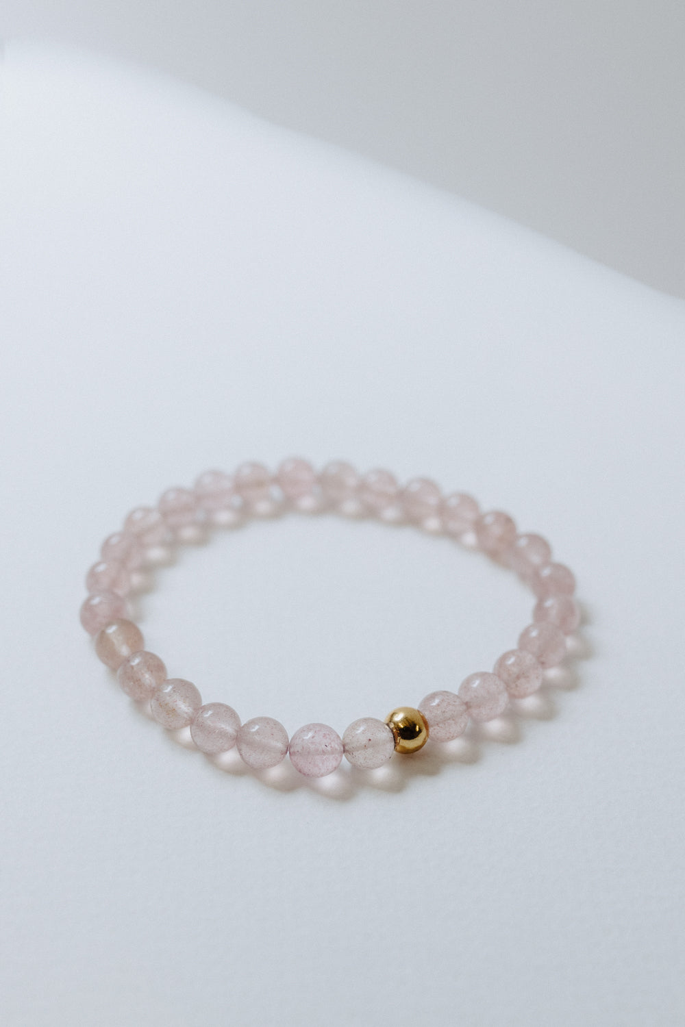 Strawberry Quartz Crystal Bracelet