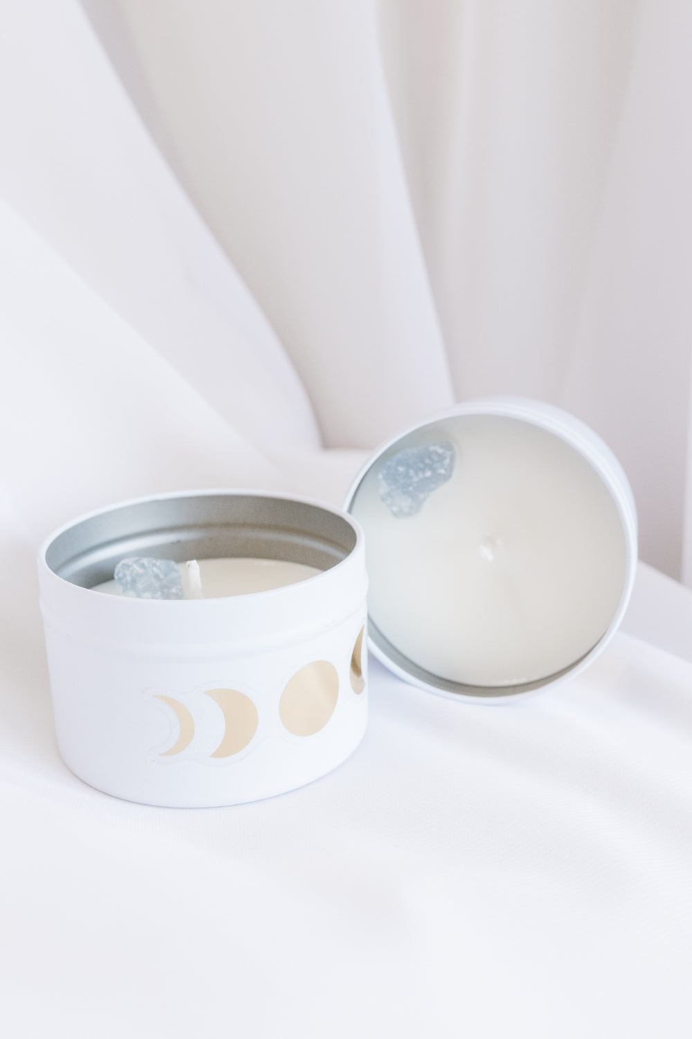 'With Intention' Crystal Candle