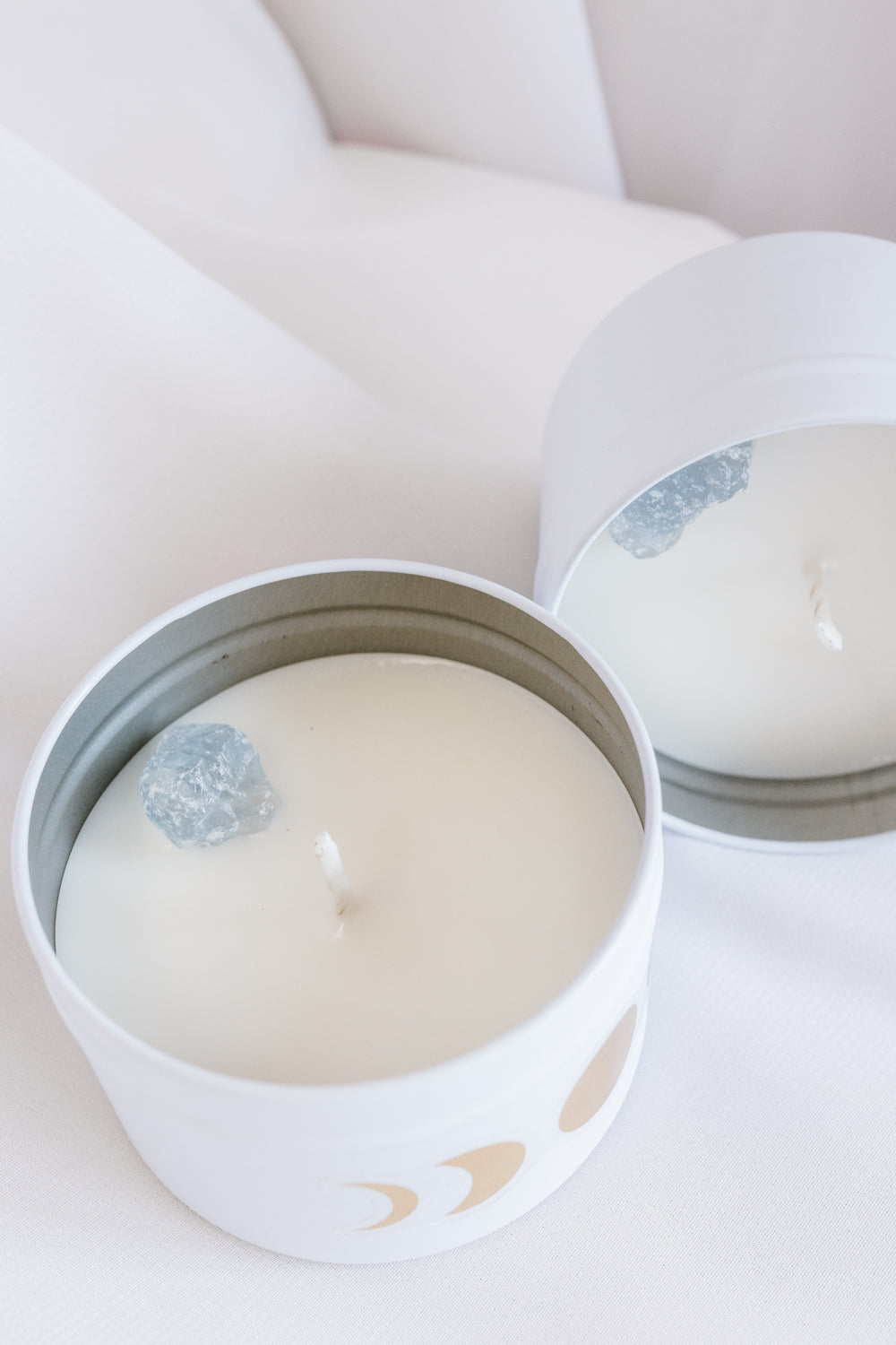 'With Intention' Crystal Candle