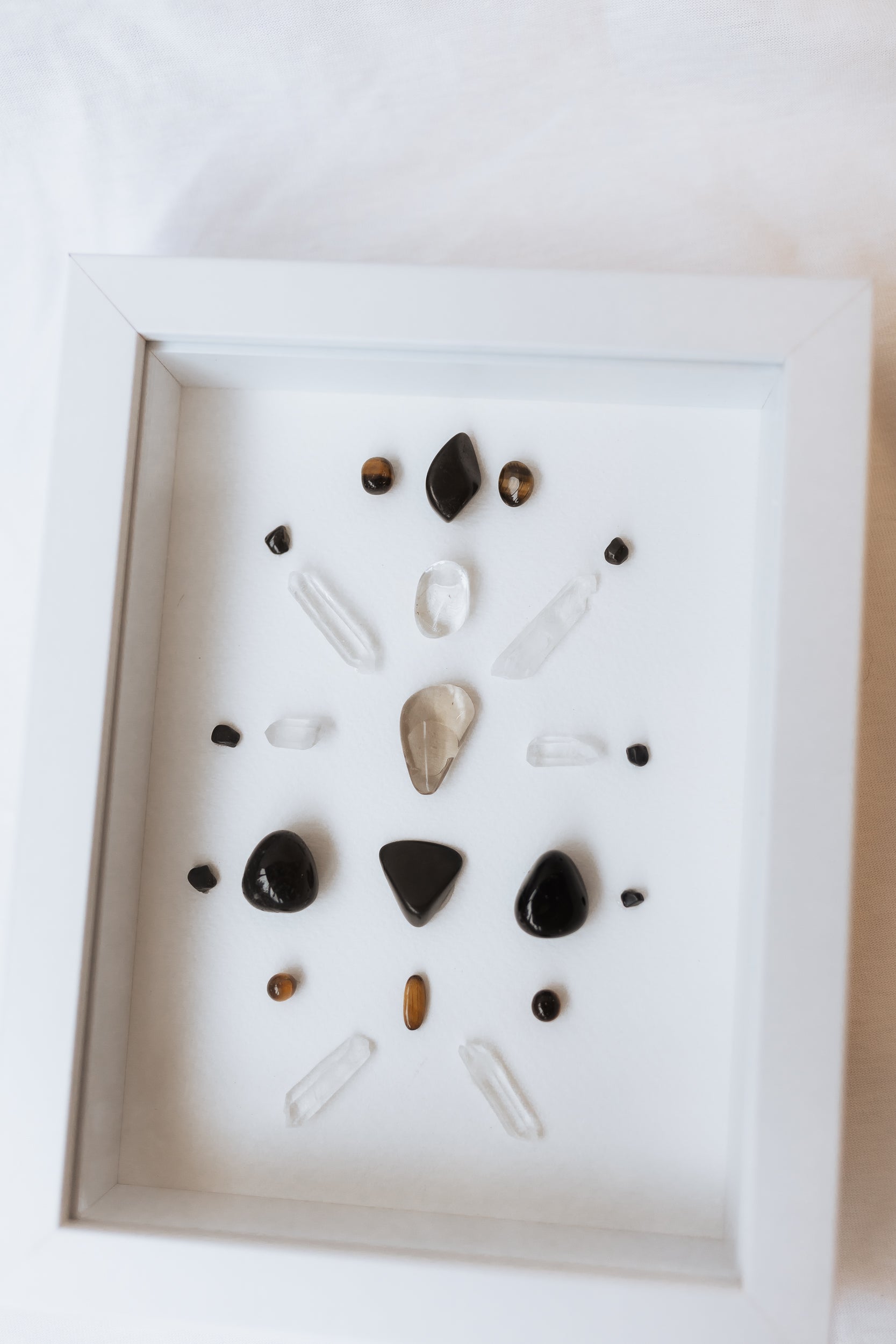ENERGY PROTECTOR - Intuitively Channeled Framed Crystal Grid (SMALL)