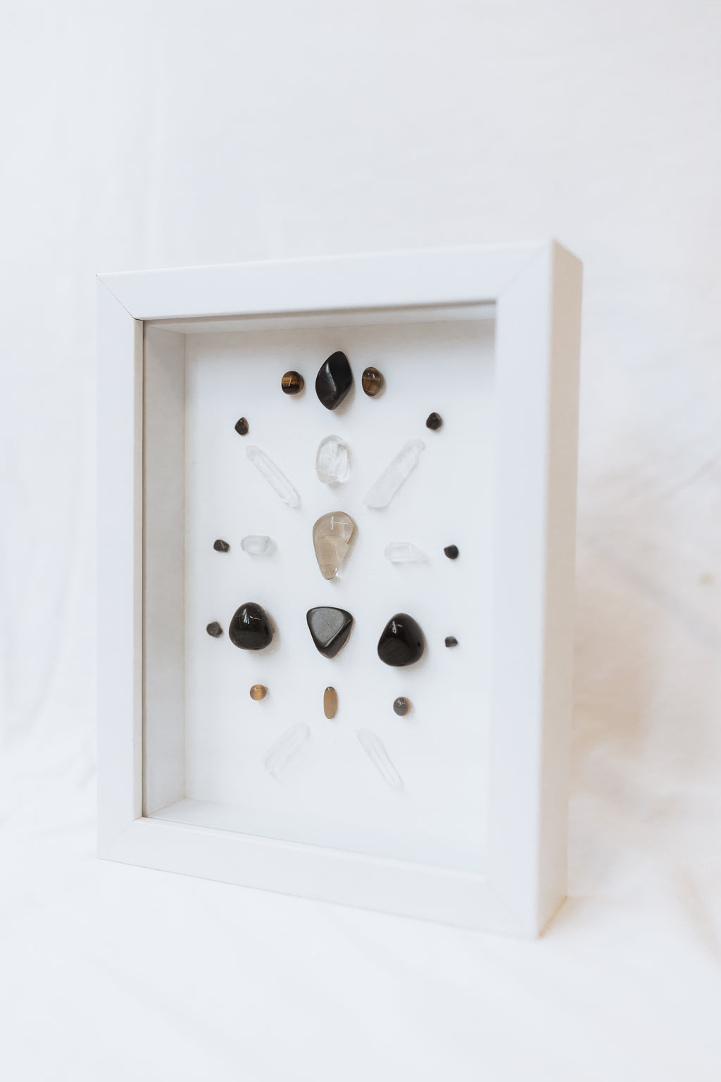 ENERGY PROTECTOR - Intuitively Channeled Framed Crystal Grid (SMALL)