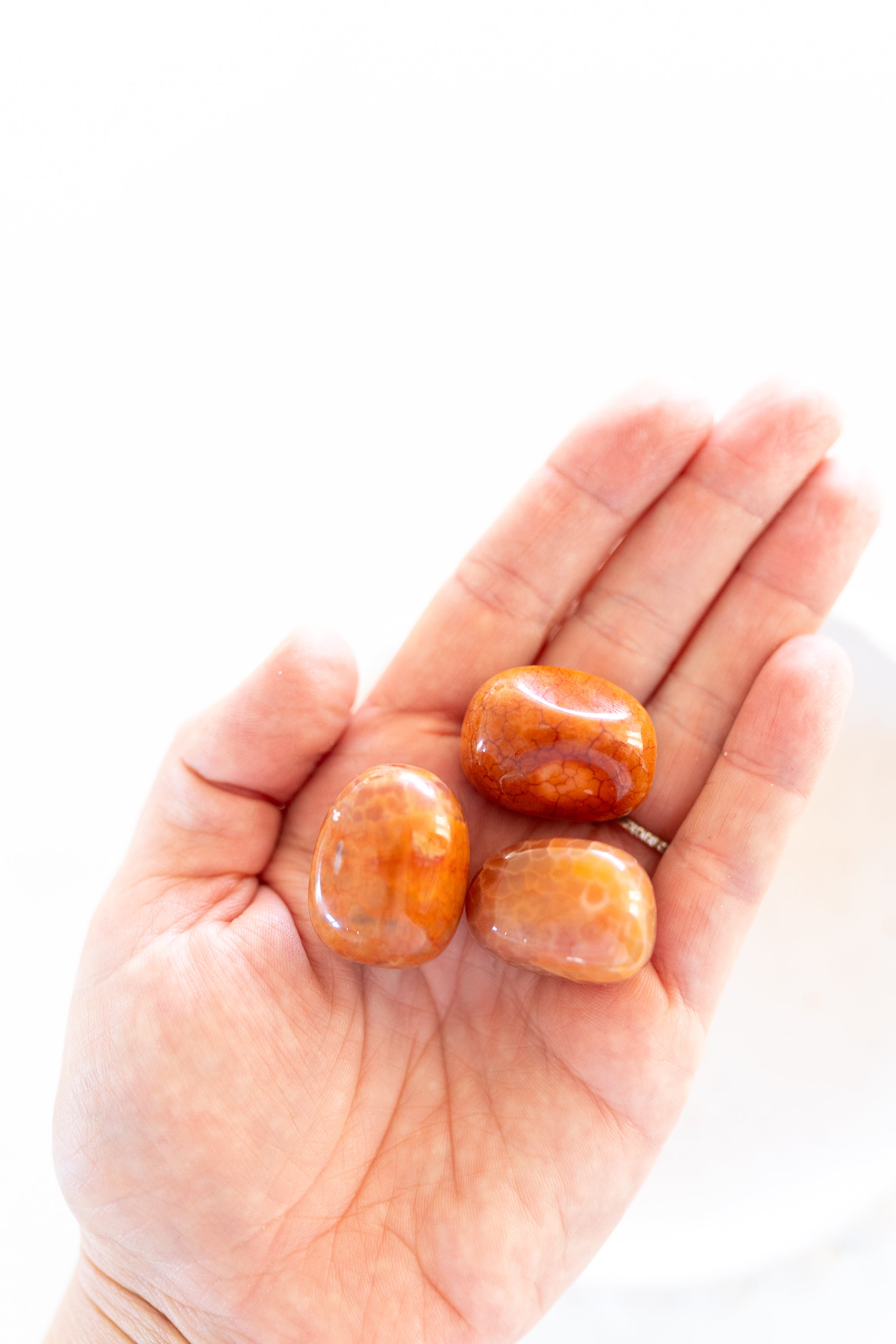 Fire Agate Crystal Tumble Stone | The Stone of Embodied Courage