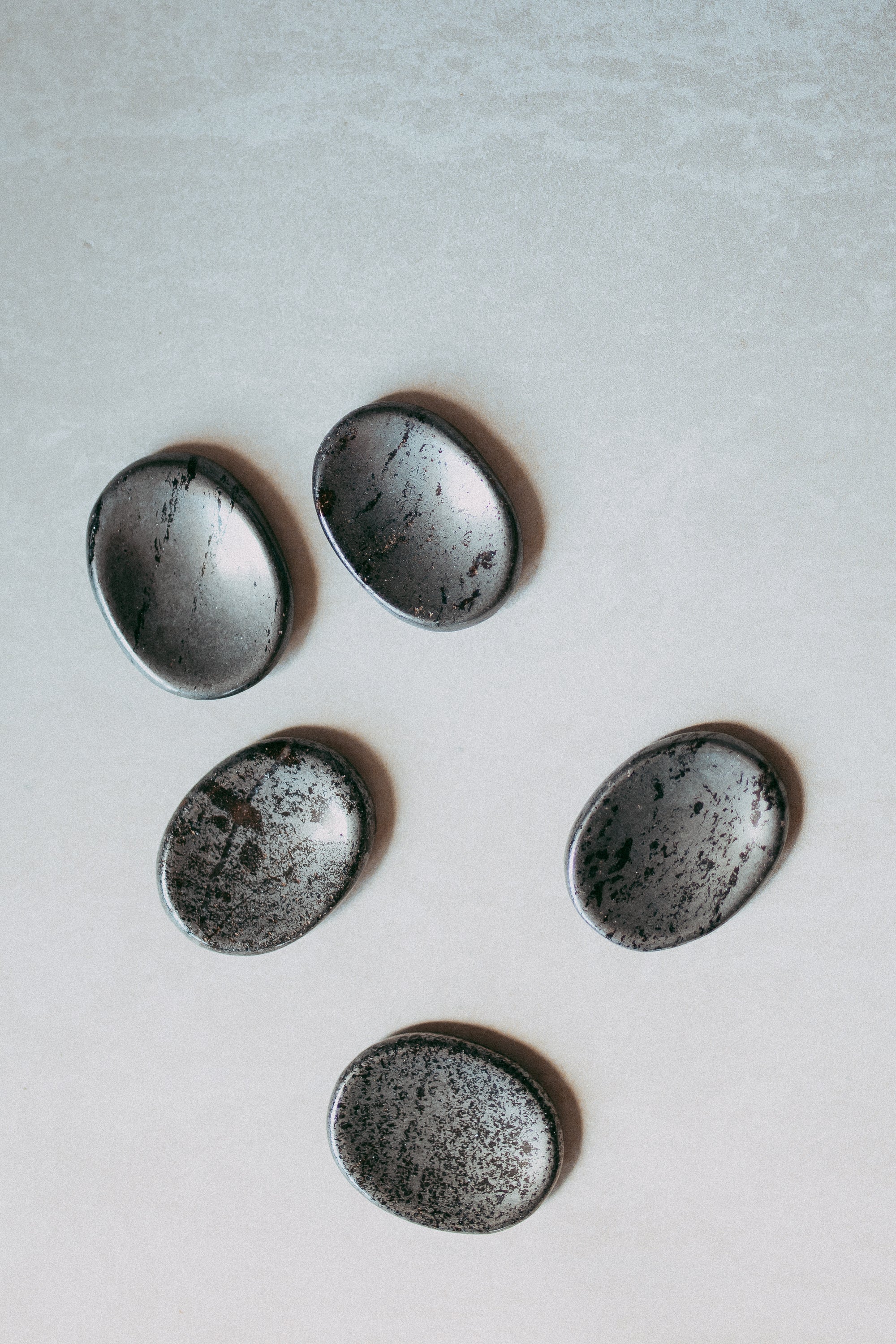 Hematite Crystal Worry Stone | The Stone of Grounded Strength & Energetic Protection