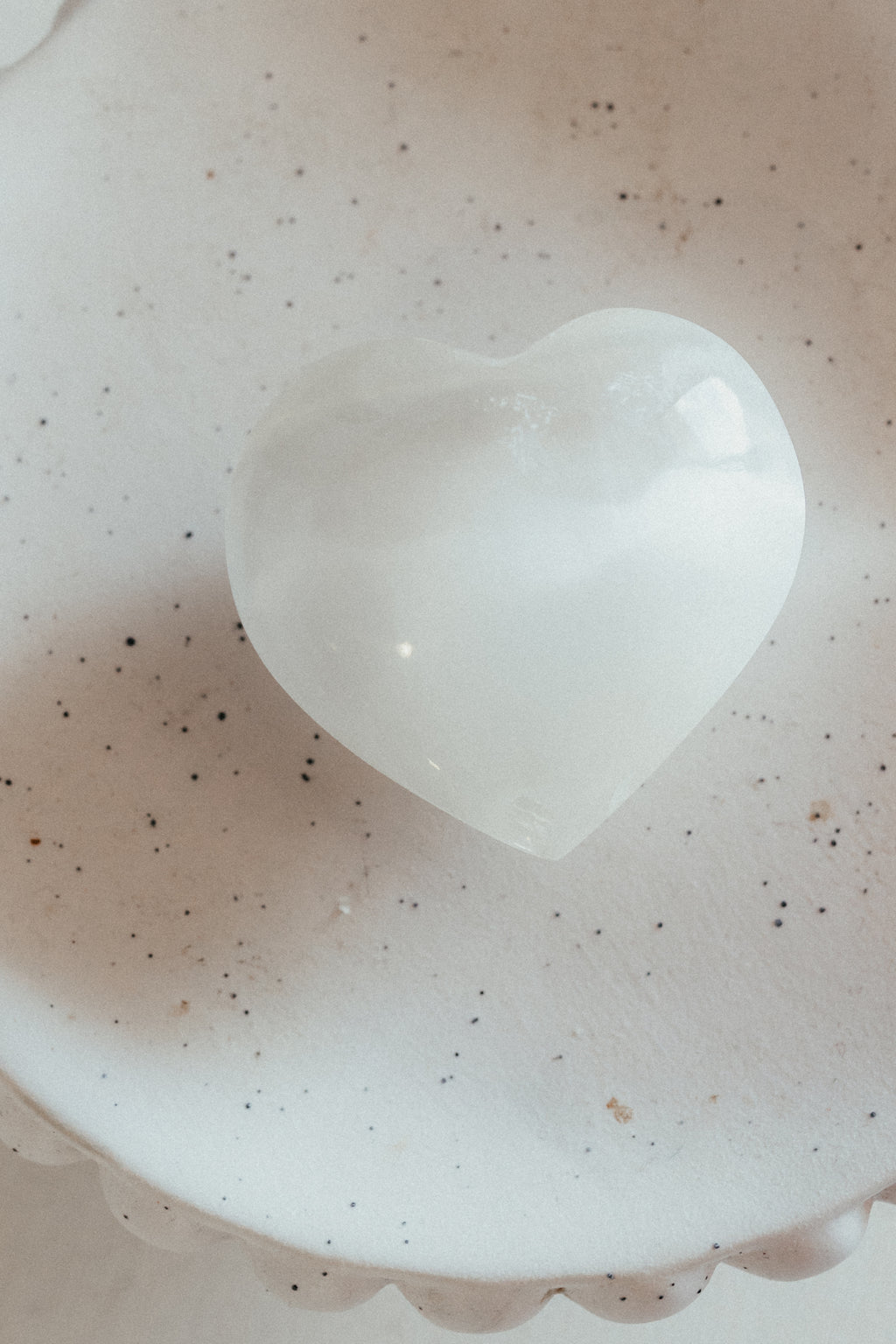 Selenite Crystal Heart | Clarity · Cleansing · Light