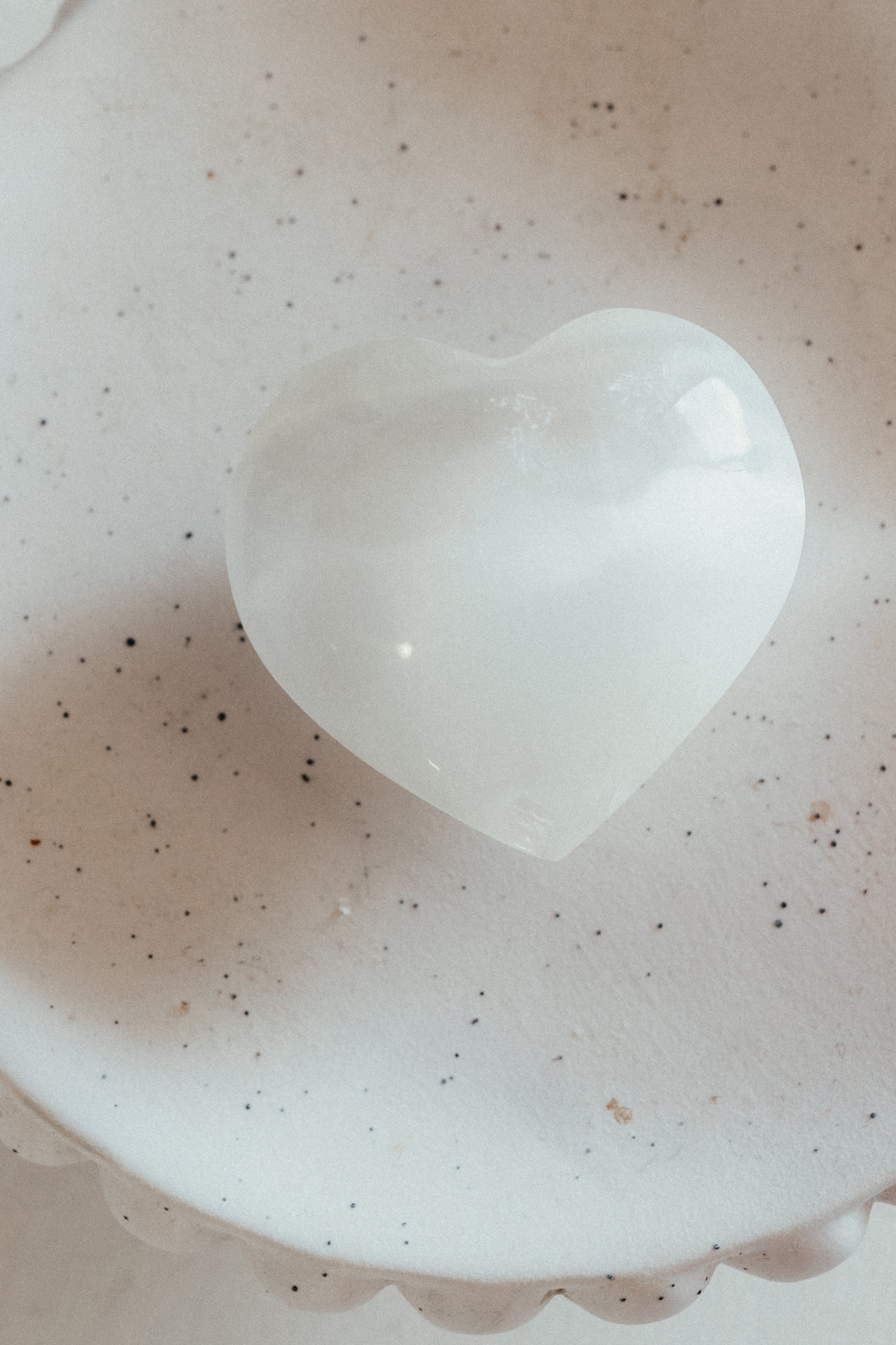 Selenite Crystal Heart | Clarity · Cleansing · Light