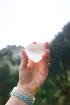 Selenite Crystal Heart | Clarity · Cleansing · Light