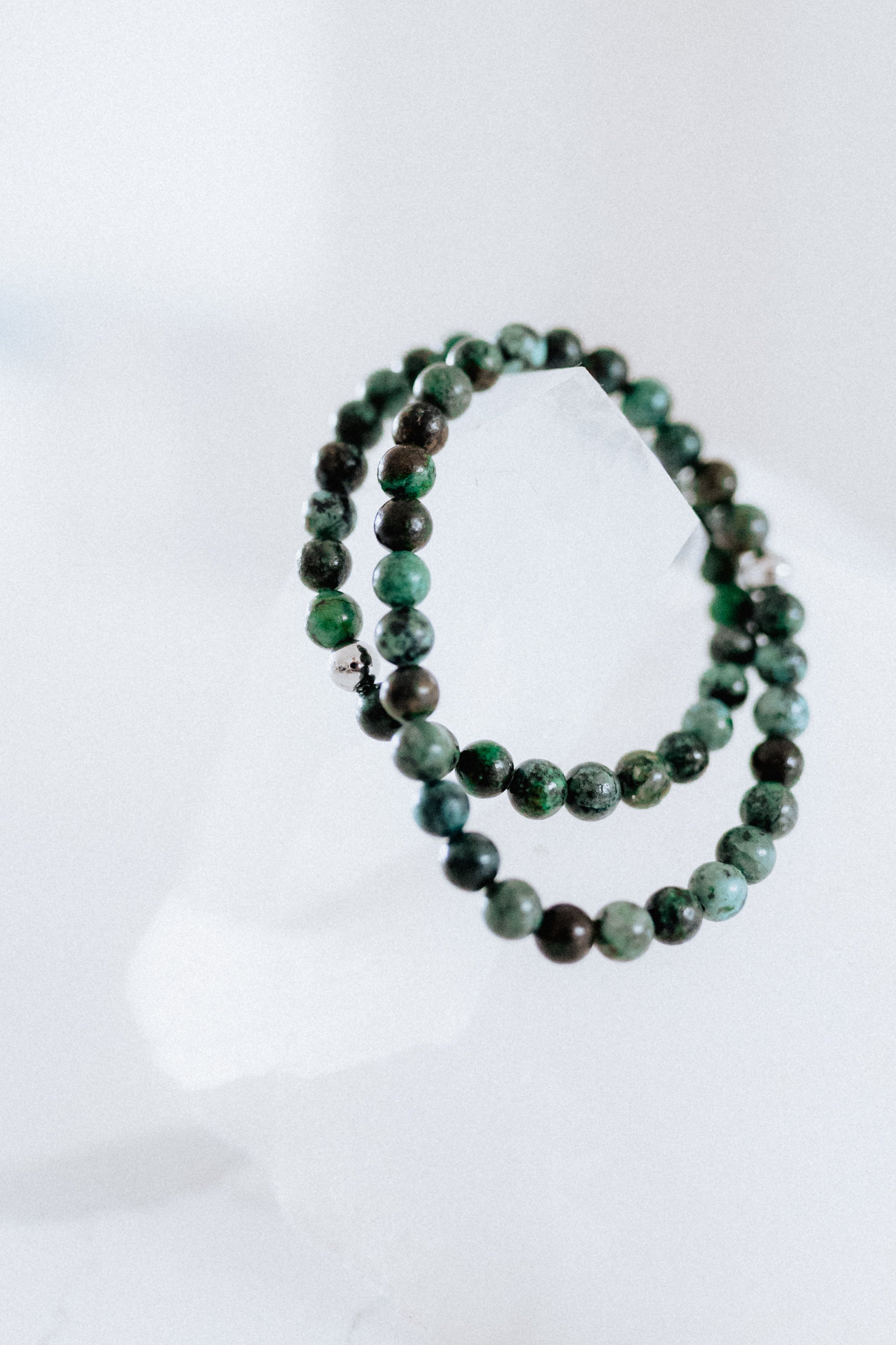 African Turquoise Crystal Bracelet | Growth • Balance • Inner Guidance