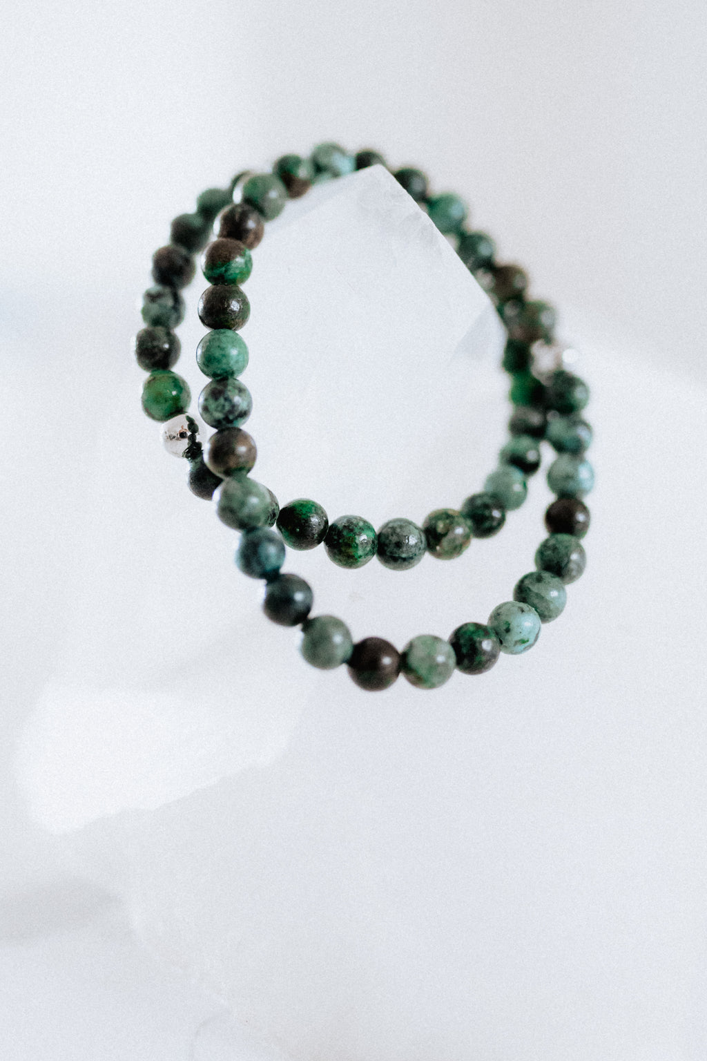 African Turquoise Crystal Bracelet | Growth • Balance • Inner Guidance