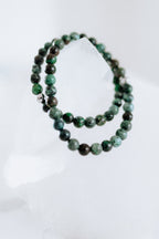 African Turquoise Crystal Bracelet | Growth • Balance • Inner Guidance