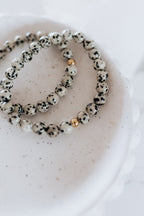 Dalmatian Jasper Crystal Bracelet | Playfulness • Protection • Emotional Balance