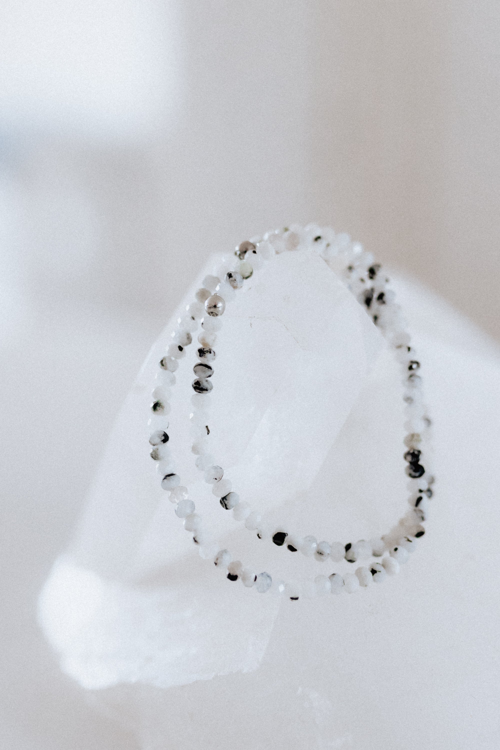 Rainbow Moonstone 4mm Faceted Crystal Bracelet | Intuition • Divine Feminine • Inner Clarity