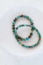 Chrysocolla Crystal Bracelet | Balance • Expression • Inner Wisdom