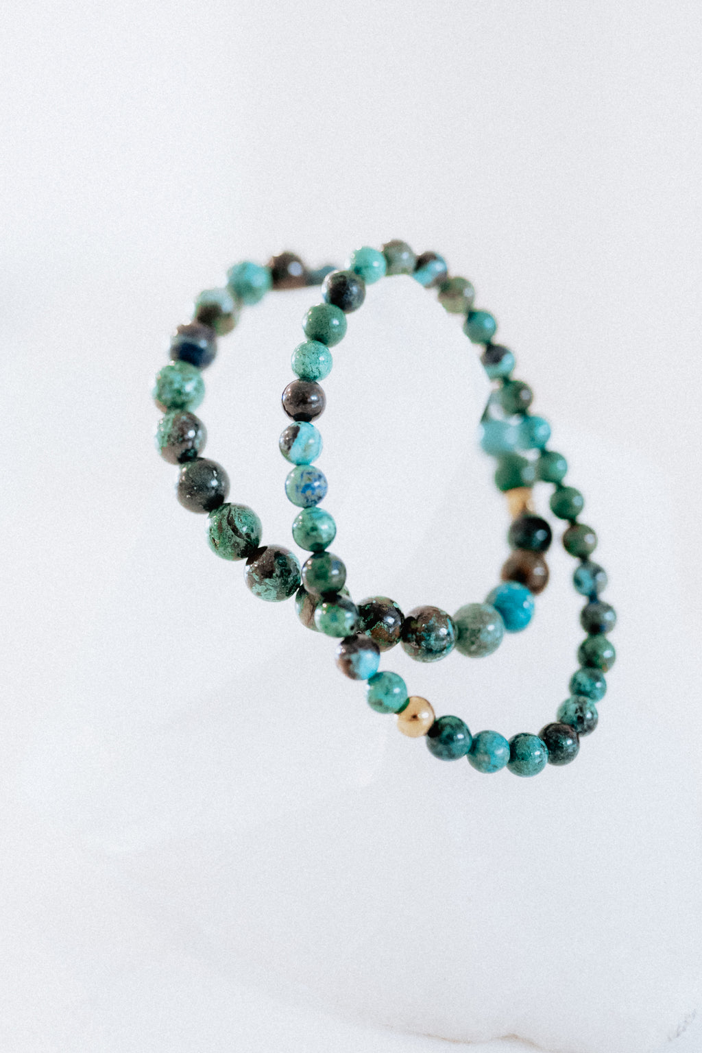 Chrysocolla Crystal Bracelet | Balance • Expression • Inner Wisdom