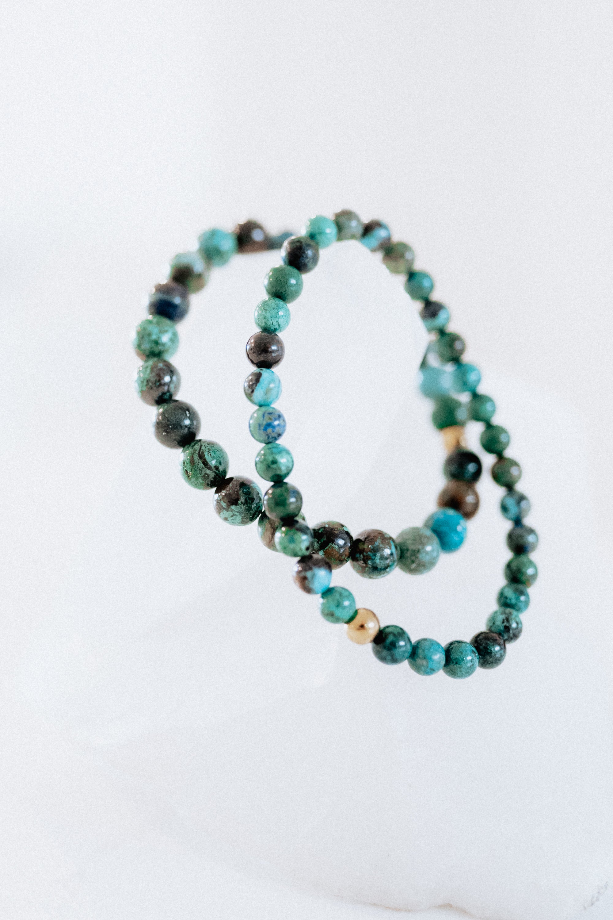 Chrysocolla Crystal Bracelet | Balance • Expression • Inner Wisdom