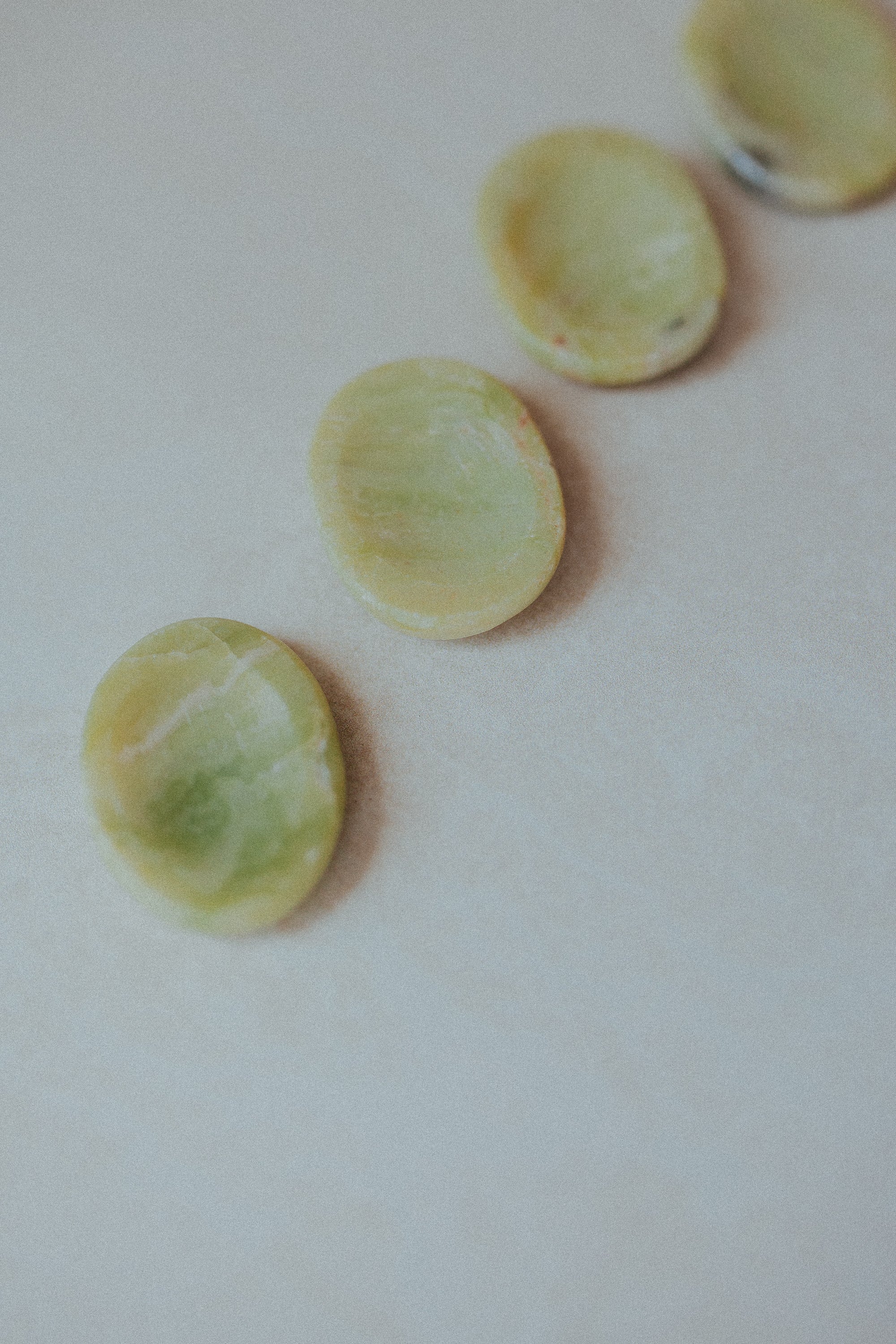 Lemon Serpentine Crystal Worry Stone | The Stone of Energetic Flow & Personal Empowerment