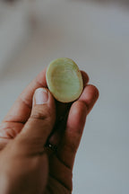 Lemon Serpentine Crystal Worry Stone | The Stone of Energetic Flow & Personal Empowerment